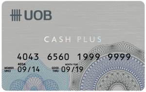 บัตรกดเงินสด UOB Cash plus